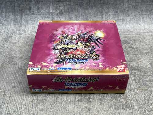Box of Digimon cards