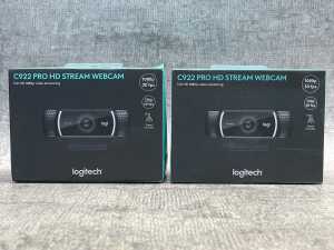 Two Logitech C922 Stream Webcams