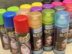 Group of coloured hair spray - 2