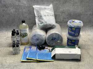 Group of cleaning products