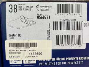 Two pairs of Birkenstock Boston BS size US 5 Men's - 4