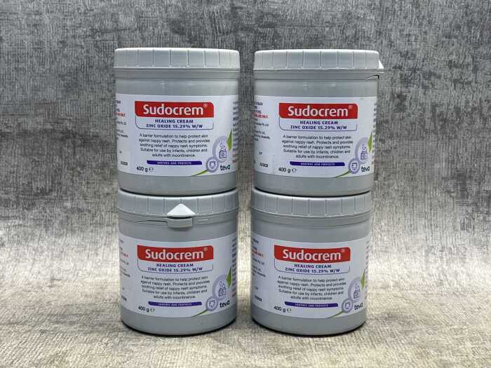 Four tubs of Sudocrem