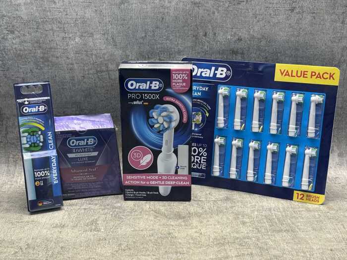Group of Oral B products