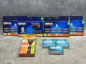 Group of Gillette products
