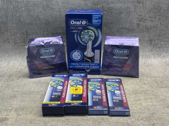 Group of Oral B products