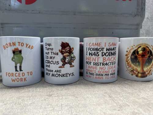 Group of 15+ novelty mugs