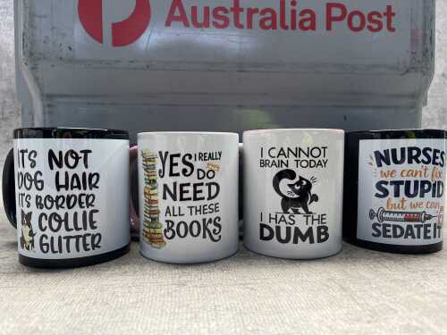 Group of 15+ novelty mugs
