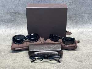 Three pairs of Shevoke glasses