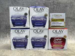 Group of Olay & L'Oreal products