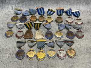 Group of NSW Amateur Swimming Association medals