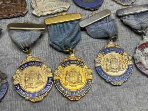 Group of NSW Amateur Swimming Association medals - 2