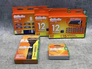 Group of Gillette Fusion 5 products