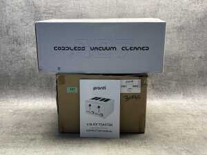 Pronti toaster & A27 cordless vacuum cleaner