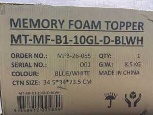 Bedra memory foam topper - 2