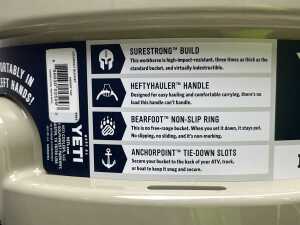Yeti Loadout 5 gallon bucket - 3