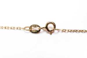 A ruby diamond necklace in 18 carat yellow gold - 4