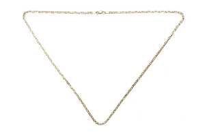 An Italian anchor link necklace in 18 carat yellow gold - 3