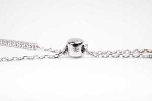 A diamond bolo bracelet in 14 carat white gold - 5