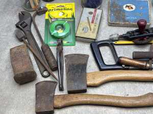 A group of handyman tools