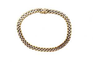 An Italian bracelet in 18 carat yellow and white gold - 2