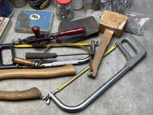 A group of handyman tools