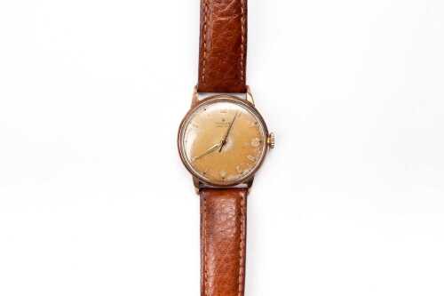 A vintage Rolex precision manual winding watch in 9 carat rose gold