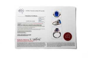 A tanzanite and diamond ring in 14 carat rose gold - 6
