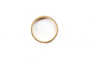 A wedding band in 18 carat yellow gold - 3