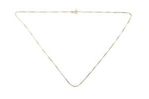A box link chain in 18 carat yellow gold - 3