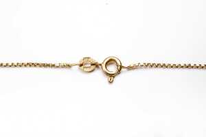 A box link chain in 18 carat yellow gold - 4