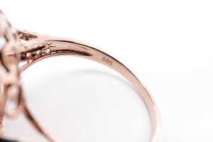 A ruby and diamond ring in 14 carat yellow gold - 5
