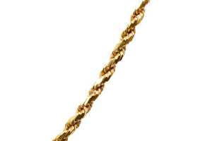 A crucifix in 18ct on a rope link necklace in 22ct yellow gold - 3