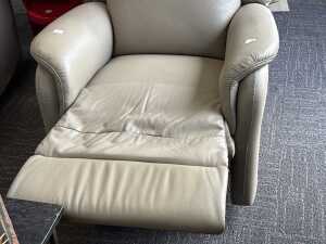 Garstone leather reclining armchair - 3