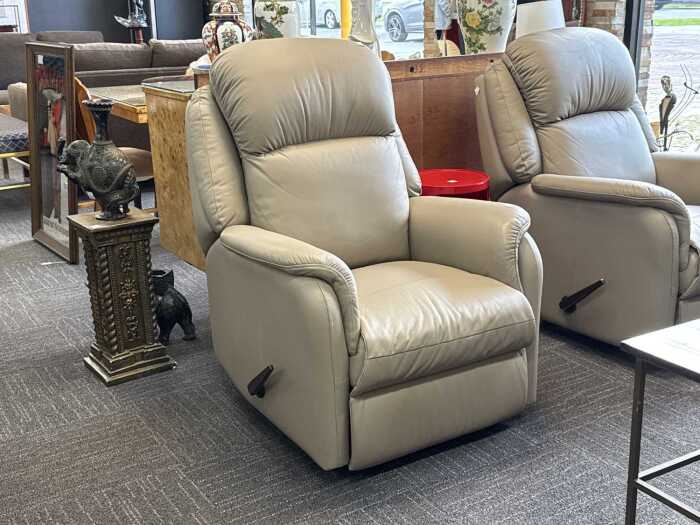 Garstone leather reclining armchair