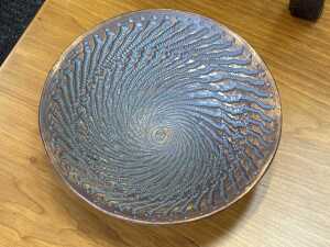Three studio pottery decorative pieces - 2