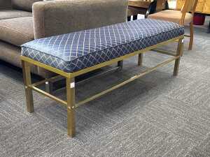 Upholstered bed end bench