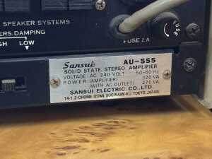 Sansui AU-555 stereo amplifier - 4