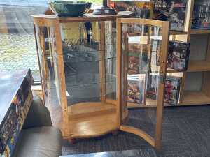 Art Deco burr maple display cabinet - 2