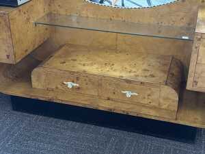 Art Deco burr maple dressing table - 3