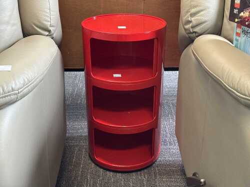 Reproduction (Kartell style) red side table