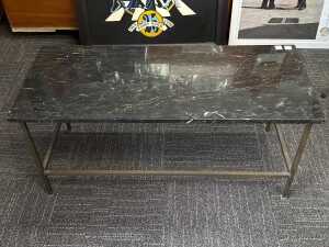 Marble-top coffee table - 2