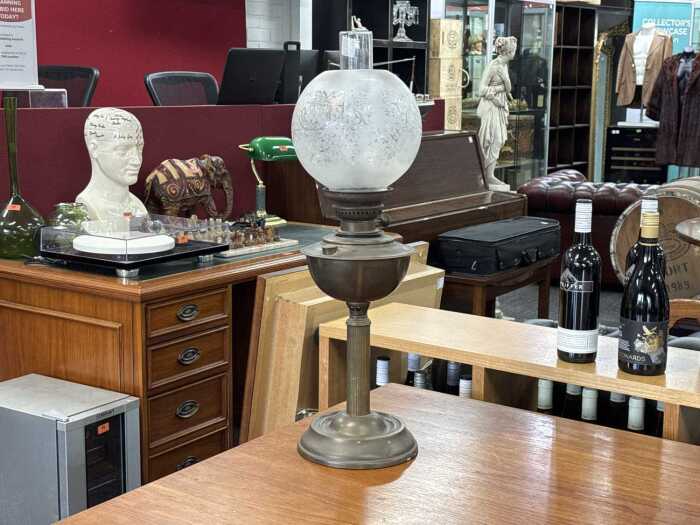 Antique kerosene lamp
