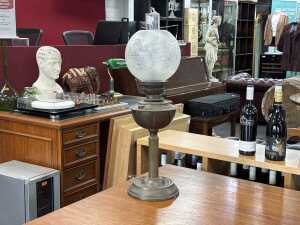 Antique kerosene lamp