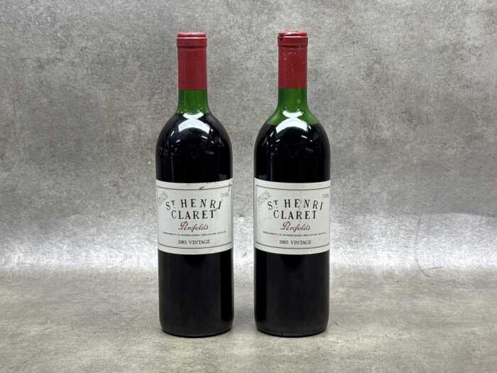 Penfolds St Henri Claret 1985, two bottles