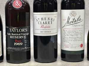 Mixed alcoholic drinks, seven bottles, including Penfolds St Henri Claret 1985 - 3