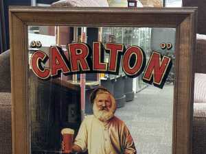 Carlton "I allus has wan at eleven" advertising bar mirror - 2