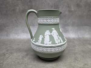 Wedgwood Jasperware jug in green - 2