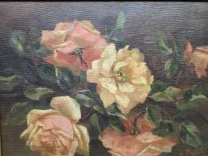 A. Charles, floral still life. Antique oil painting on linen - 3