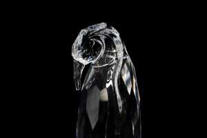 Swarovski Crystal Penguin Mother with Baby figure - 2