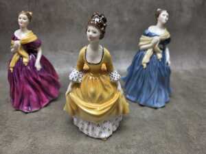 Three Royal Doulton porcelain lady figures - 2